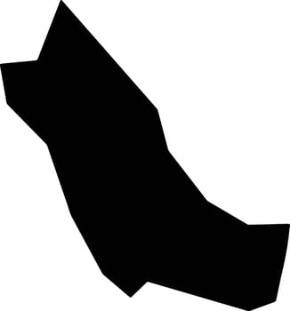 Gerani Cyprus silhouette map vector
