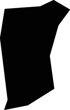 Ghardaia Algeria silhouette map vector