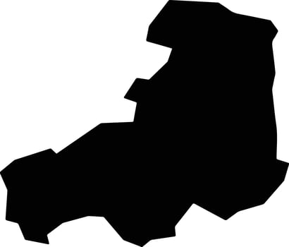Gouveia Brazil silhouette map vector