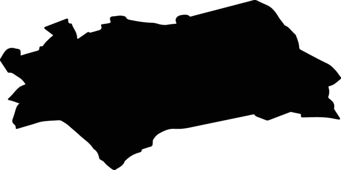 Grad Trilj Croatia silhouette map vector