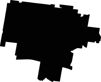 Griffith Australia silhouette map vector