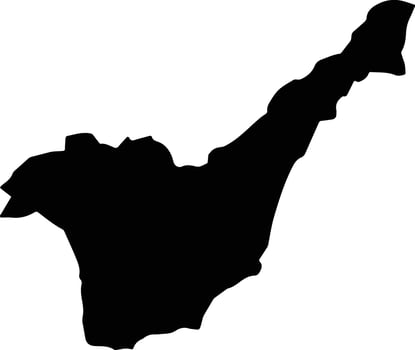 Guachapala Ecuador silhouette map vector