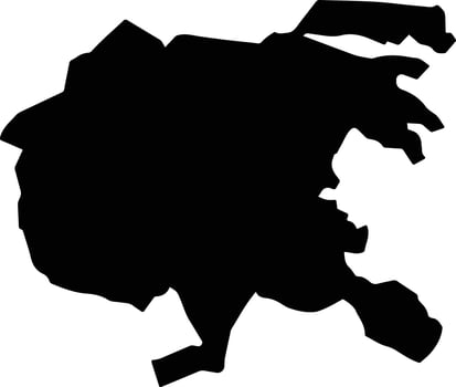 Guadalupe Victoria Mexico silhouette map vector
