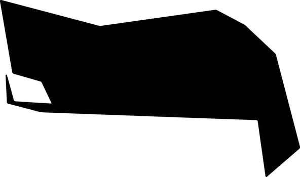 Gulistan Uzbekistan silhouette map vector