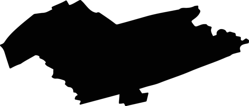 GURA SUTII Romania silhouette map vector