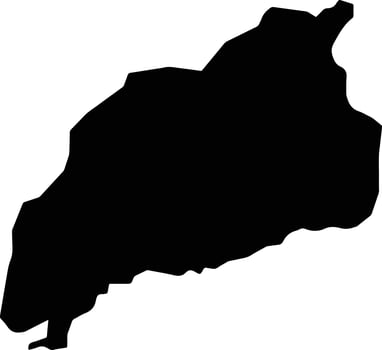 Hampstead Jamaica silhouette map vector