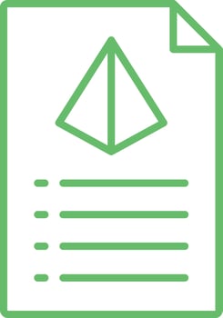 Paper Line Icon vector