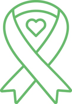 Ribbon Line Icon vector
