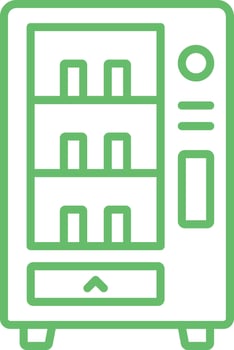 Vending Machine Line Icon vector