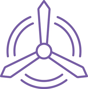 Windmill Outline Icon vector