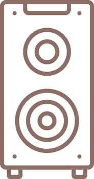 Outline Speaker Icon vector