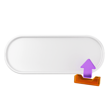 An empty white plate with an arrow pointing to it png