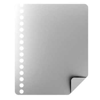 A blank sheet of paper with a black border png