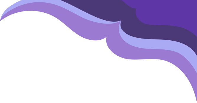 Purple Wave Gold Corner Accent png