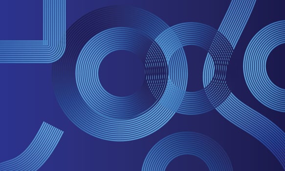 a blue background with a number of lines vector