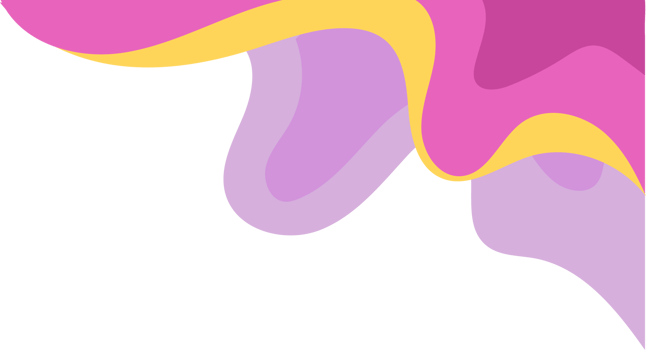 Pink Yellow Soft Pastel Wave Corner png