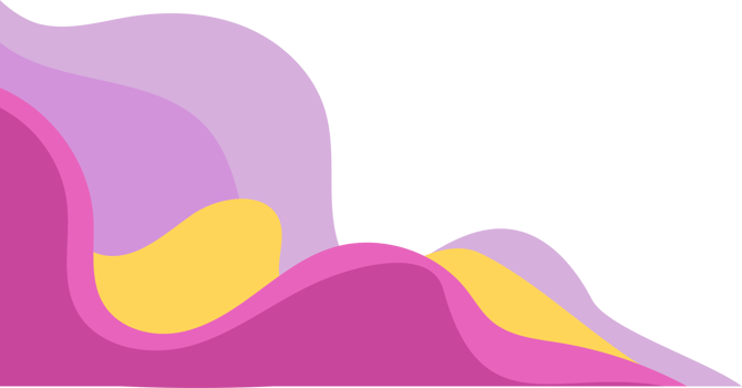 Pink Pastel Dream Wave Corner png