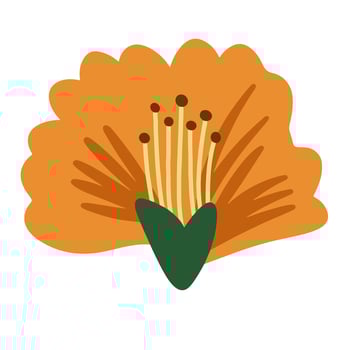 flower cliparts cute design illustration vector