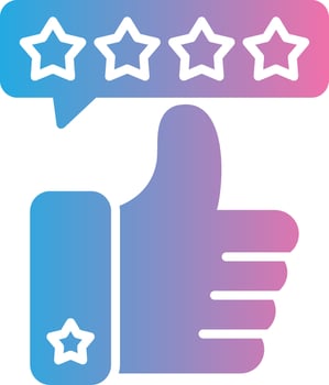 Rating Interface Line Graphic vector