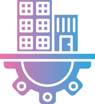 Infrastructure Muted Color Design vector