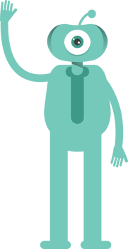 One Eye Monster Character Greeting png