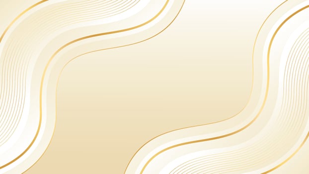 Abstract elegant beige luxury wave background with gold lines. wallpaper vector
