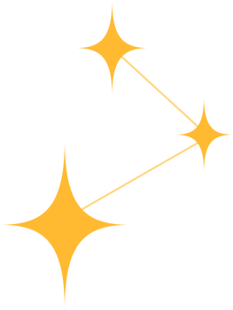 Yellow constellation stars png