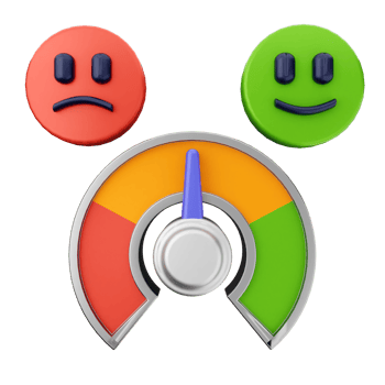 A meter with three different faces on it png