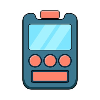 illustration of a pager vector