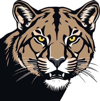 An illustration of a puma vector