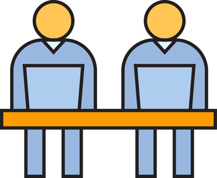 People Working on Laptop Icon png