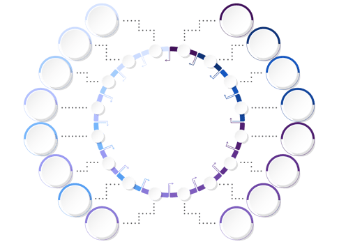 Process infographic with 16 steps, process or options, process chart. png