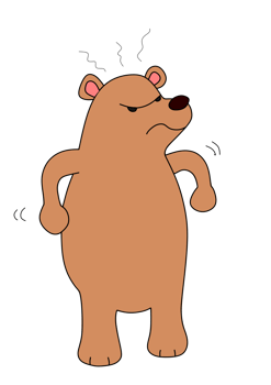 Angry Brown Bear png