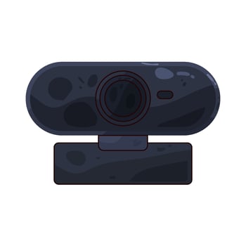 black webcam illustration vector