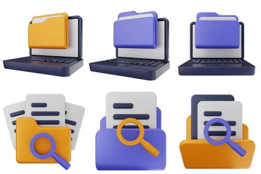 Various icons of a laptop, computer, and other items png