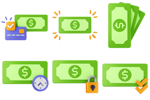 Money icons set - money icon png