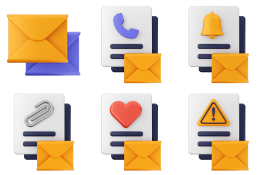 Email icon set - icon pack png