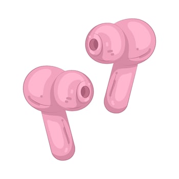 Illustration of earphones vector