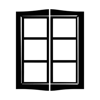 Window Silhouette design vector