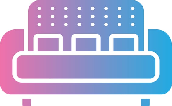Sofa Sleek Visual Mark vector