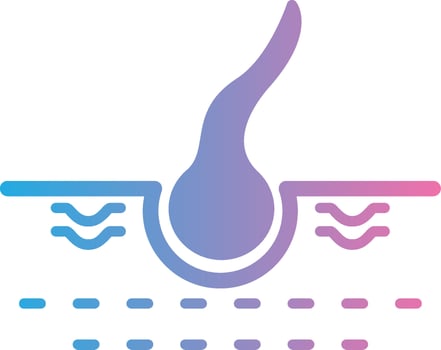 Hair Coded UI Symbol vector