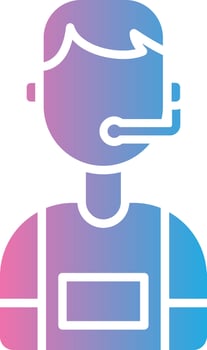 Commentator UI Badge vector