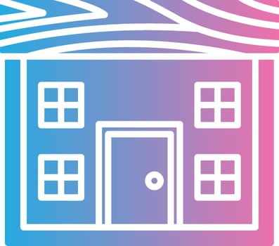 Wood House Muted Color Design vector