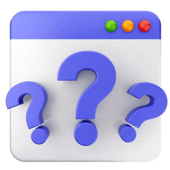 A question mark icon on a computer screen png