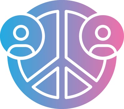 Social Movement Elegant Shape Symbol vector