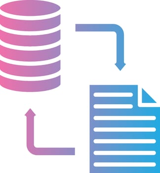 Data Transformation Clean Sketch Form vector