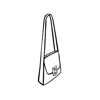 women bag elegant line illustration hand drawn vector
