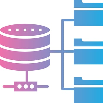 Data Source Minimal UI Element vector