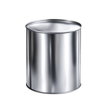 Shiny Metal Can for Packaging and Storage Solutions png