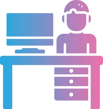 Desk Business App Graphic vector